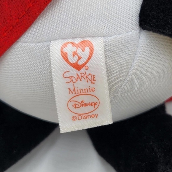 Ty Beanie Buddy Disney Minnie Mouse 16" Plush Sparkle Minnie Red Dress 2017 - Picture 4 of 4
